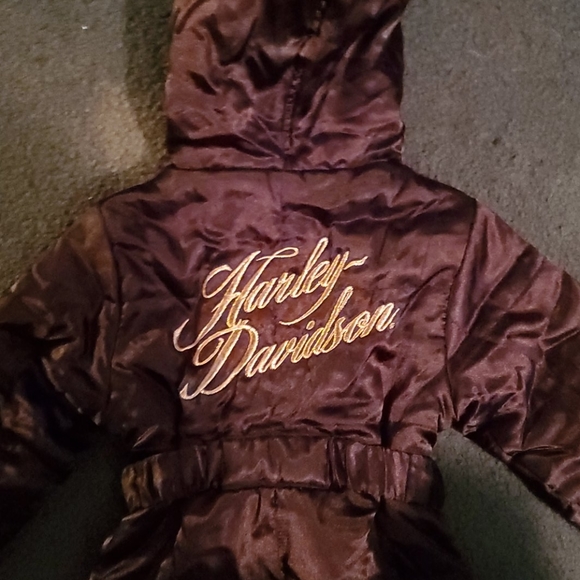 🖤Cutest Girls Satin 2T Harley Davidson Coat🖤 - Picture 13 of 15